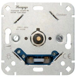 Drehdimmer Mit Druckausschalter (Phasenanschnitt)