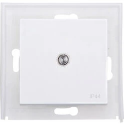 Flächenwippe IP44 Mit Linse Reinweiß