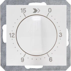 Mechanische Zeitschaltuhr- Laufzeit 15min - Reinweiß