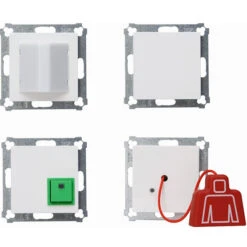 WC Notrufset - Zugtaster/Signalleuchte/Abstelltaster/Netzgerät