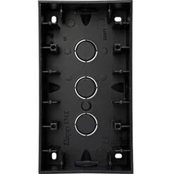 Aufputzgehäuse 2-fach Schwarz Matt