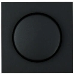 Abdeckung Dimmer Schwarz Matt