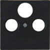 Abdeckung TV 3-loch Schwarz Matt -Geschäft Für Haushaltsgeräte 156192