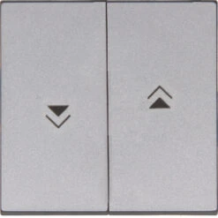 Serien Flächenwippe Auf/Ab Stahlfarben
