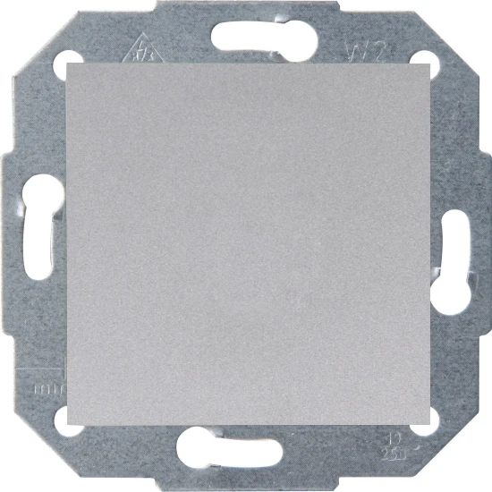 Blindabdeckung Stahlfarben 3 Blindabdeckung Stahlfarben