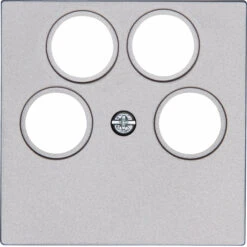 Abdeckung TV 4-loch Stahlfarben