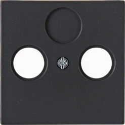 Abdeckung TV 2-loch Anthrazit