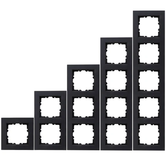 Design Abdeckrahmen 3-fach Anthrazit 3 Design Abdeckrahmen 3-fach Anthrazit