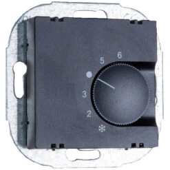 Raumtemperaturregler Mit Wechsler Anthrazit
