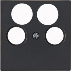 Abdeckung TV 4-loch Anthrazit