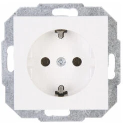 Schutzkontakt Steckdose Arktisweiß