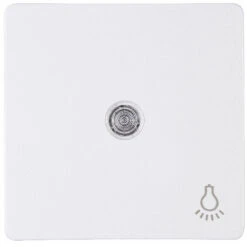 Flächenwippe Mit Linse Und Symbol "Licht" Arktisweiß