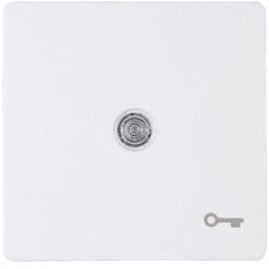 Flächenwippe Mit Linse Und Symbol "Schlüssel" Arktisweiß