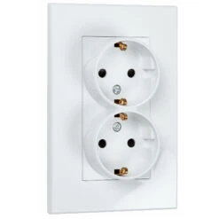 Zweifach Schutzkontaktsteckdose Für Eine Schalterdose