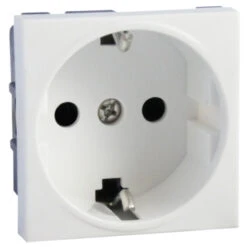 45mm Schutzkontakt Steckdose Mit Erhöhtem Berührungsschutz (Kinderschutz)
