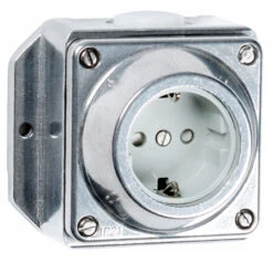 Aluminiumguss Aufputzsteckdose IP21