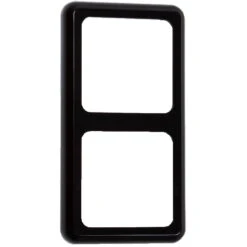 2-fach Rahmen Schwarz