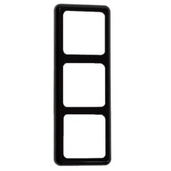 3-fach Rahmen Schwarz