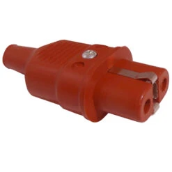 Heißgerätesteckdose (Kupplung) Nach Ehemals DIN49491 "Waffeleisenstecker" Bis 200°C