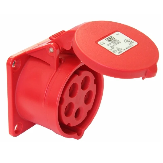 CEE Anbausteckdose Gerade 16A 5polig 3 CEE Anbausteckdose Gerade 16A 5polig