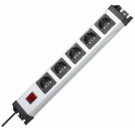 Profi Steckdosenleiste 5 Fach - 19 Zoll 3 Profi Steckdosenleiste 5 Fach - 19 Zoll