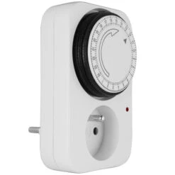 Steckdosen-Zeitschaltuhr Mit Mittenschutzkontakt (Typ E)