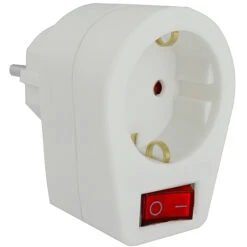 Steckdosen-Zwischenstecker Mit Schalter