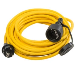 Baustellenverlängerung Österreich 10m - 1,5mm² - Gelb