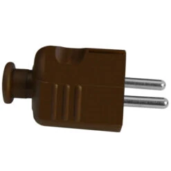 Schutzkontakt Stecker Braun