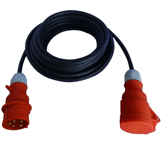 CEE-Verlängerung 5-polig 6mm² 32A 25m Mit Phasenwender 3 CEE-Verlängerung 5-polig 6mm² 32A 25m Mit Phasenwender