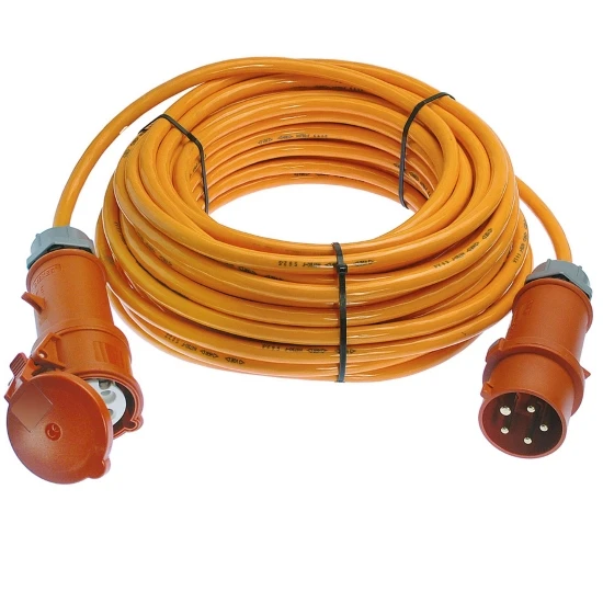 CEE-Verlängerung 5-polig, 4mm², 32A, 25m Mit Spezialleitung Mit Phasenwender 3 CEE-Verlängerung 5-polig, 4mm², 32A, 25m Mit Spezialleitung Mit Phasenwender