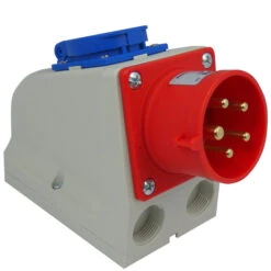 CEE Wandstecker 16A 5-polig Mit Schuko-Steckdose