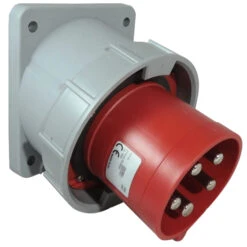 CEE Anbaustecker Schräg 63A 5-polig IP67