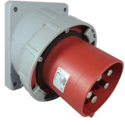 CEE Anbaustecker Schräg 125A 5-polig IP67