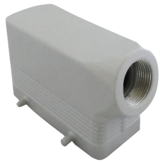 Aluminium-Druckguss Tüllengehäuse Für Schweren Steckverbinder 24-polig 3 Aluminium-Druckguss Tüllengehäuse Für Schweren Steckverbinder 24-polig