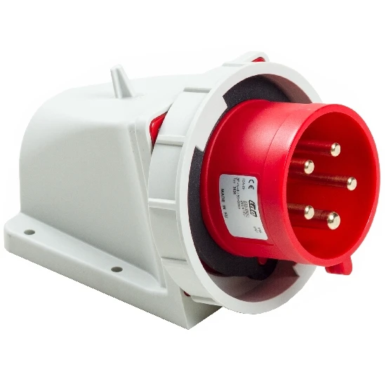 CEE Wandstecker 32A 5-polig IP67 3 CEE Wandstecker 32A 5-polig IP67