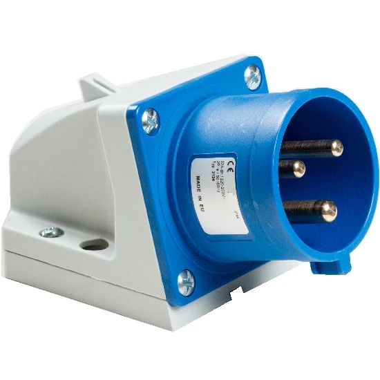 CEE Wandstecker 32A 3-polig 3 CEE Wandstecker 32A 3-polig