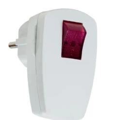 Kunststoff Winkelstecker Mit Beleuchtetem Schalter