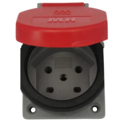 Einbausteckdose Schweizer System T15 IP55 - Neue Norm