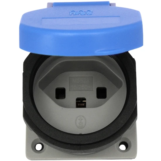 Einbausteckdose Schweizer System T23 IP55 - Neue Norm 3 Einbausteckdose Schweizer System T23 IP55 - Neue Norm