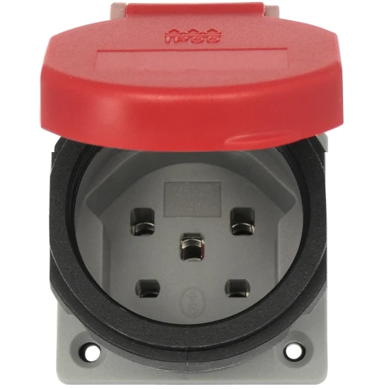 Einbausteckdose Schweizer System T25 IP55 - Neue Norm 3 Einbausteckdose Schweizer System T25 IP55 - Neue Norm