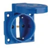 Schutzkontakt Einbau Steckdose IP54 Blau