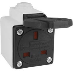 Aufputzsteckdose IP44 Nach Britischem System
