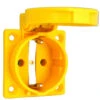 Schutzkontakt Einbau Steckdose IP54 Gelb -Geschäft Für Haushaltsgeräte 355120