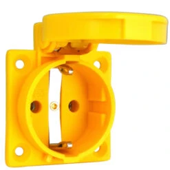 Schutzkontakt Einbau Steckdose IP54 Gelb