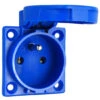 Schutzkontakt Einbau Steckdose IP54 Blau Mit Mittenschutzkontakt (Typ E) -Geschäft Für Haushaltsgeräte 355121