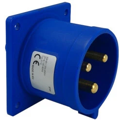 CEE Anbaustecker Gerade 16A 3-polig