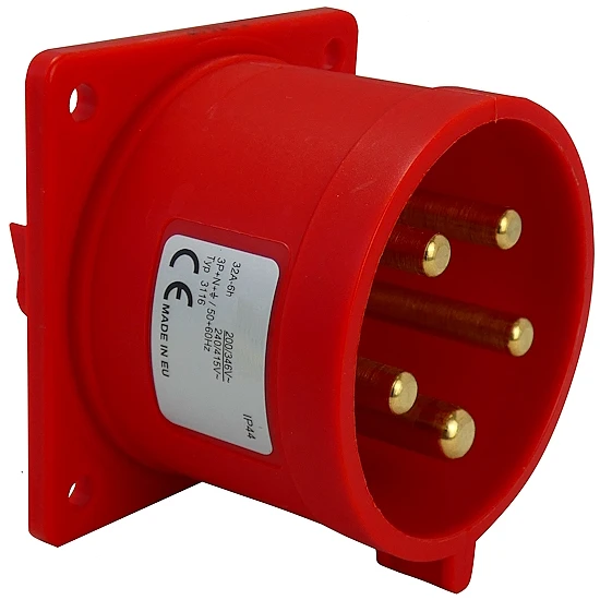 CEE Anbaustecker Gerade 32A 5-polig 3 CEE Anbaustecker Gerade 32A 5-polig