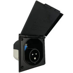 CEE Caravan Einspeisestecker 16A 3-polig Mit Klappdeckel Anthrazit