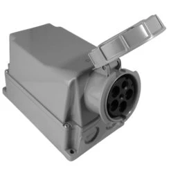 CEE Wandsteckdose 125A 5-polig 1h Für Notstromeinspeisung IP67